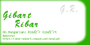 gibart ribar business card
